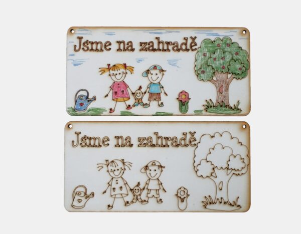 Cedulka na dveře